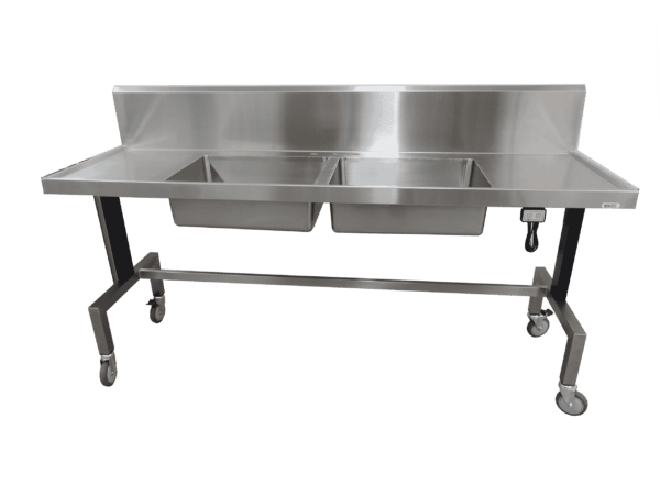 DOUBLE Bowl Height Adjustable Sink
