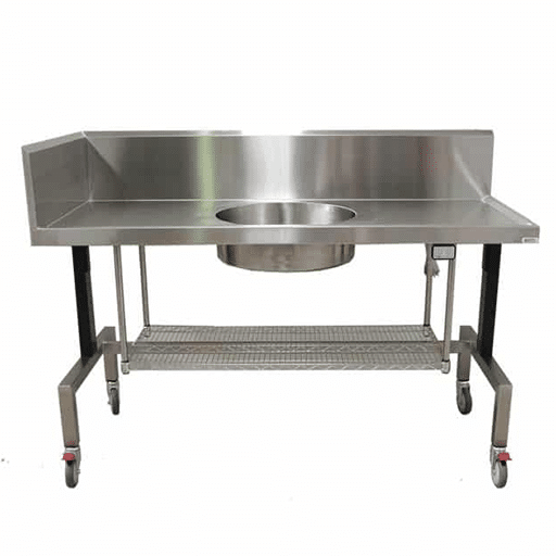 SP540.12 – Height Adjustable Sink – Circular Bowl With LHS Splash Back