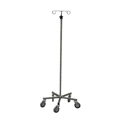 SS04 – IV Pole Stainless Steel – Non Weighted Base