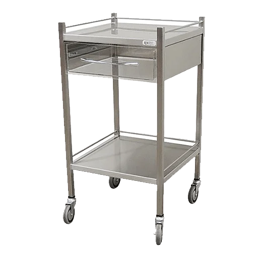SS10VPS – 1 Drawer Perspex Trolley