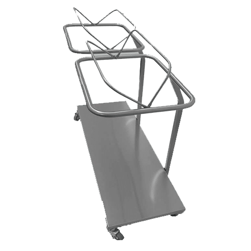 SS45.2 – Double Paper Waste Trolley