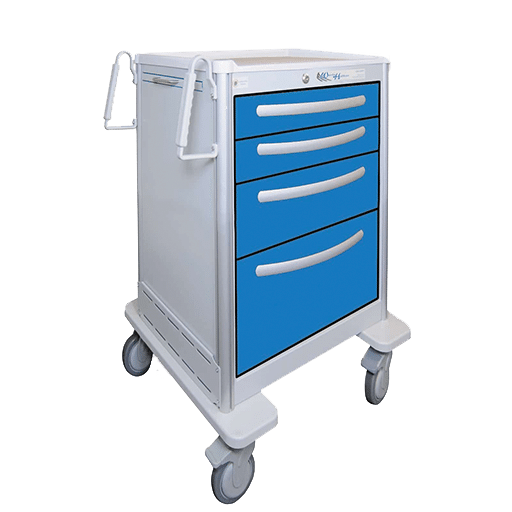 USGKA-3369-ELB – Waterloo Anaesthesia Carts (Aluminium)