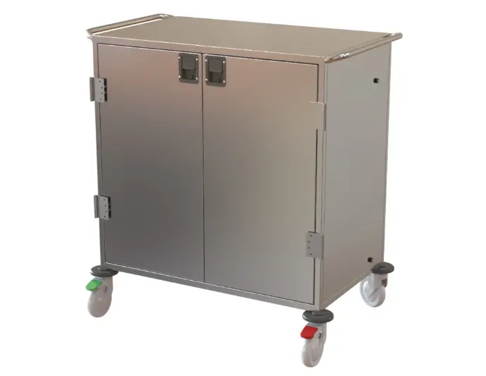 Case Cart-TW-9STU, SS304, 3 x Adjustable Shelf(Removable), 1050 (1200) x 650 x 1200mm(plus Handle)