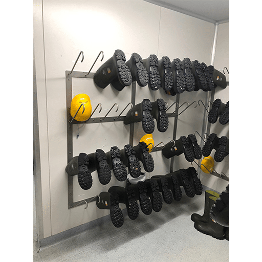 SP232.3 – 24 Pair Wall Mounted Boot Rack