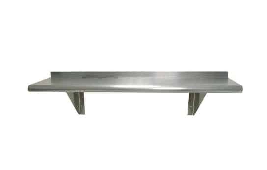 Wall Mounted Stainless Steel Shelf with Splash Back