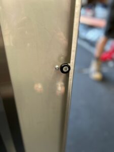 magnets on door case cart